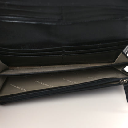 Burberry Supernova Check Penrose Continental Wallet Black 5 of 6