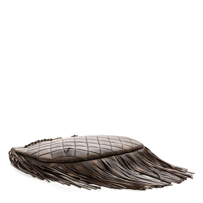 Chanel Calfskin Quilted Into The Fringe Hobo Brown 4 of 10