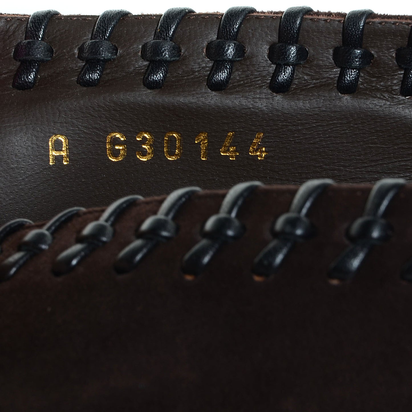 Suede CC Cap Toe Stitched Flats 38.5 Brown