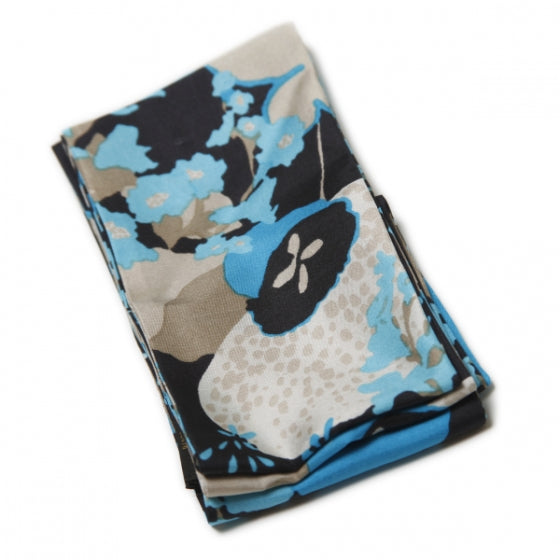 Silk Hibiscus Bandeau Turquoise