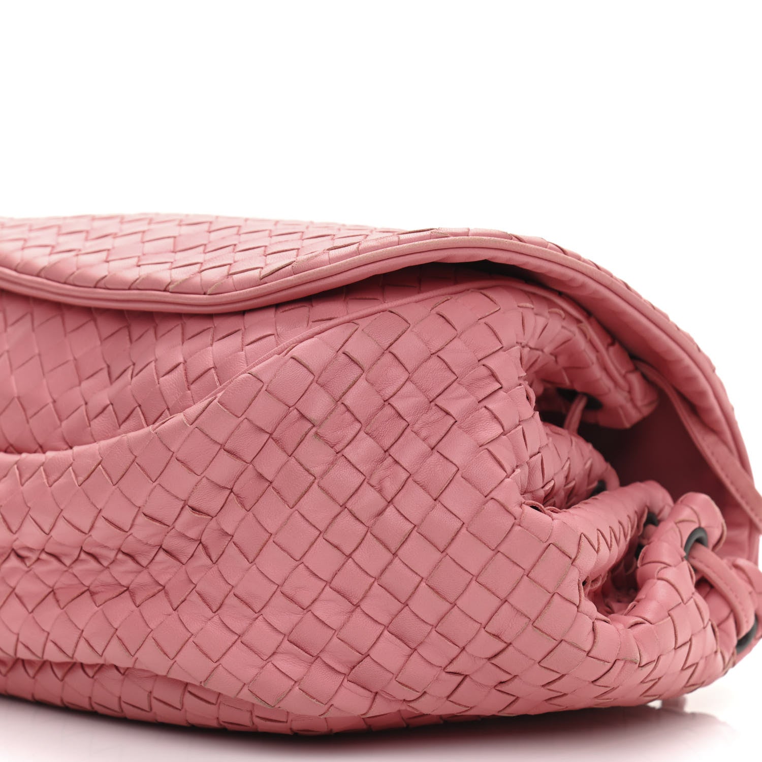 Bottega Veneta Nappa Intrecciato Messenger Bag Petal Pink 10 of 11