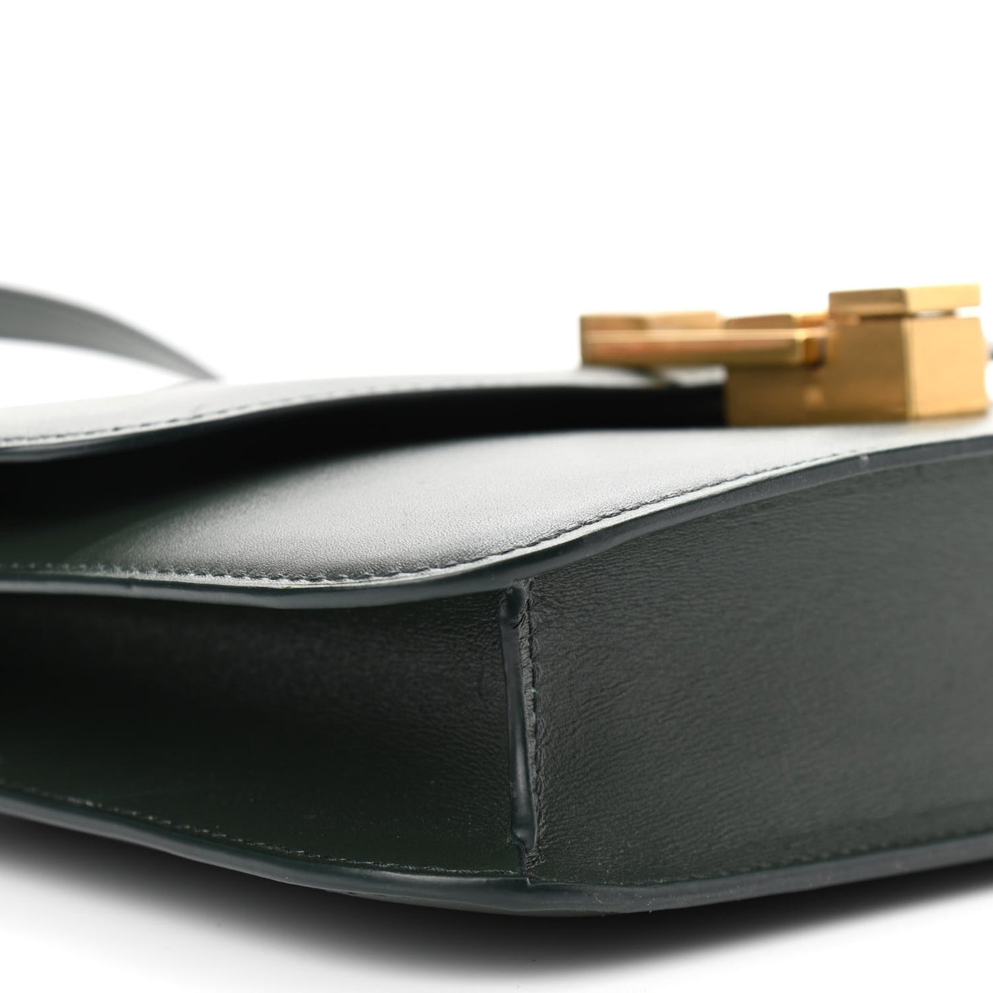 Smooth Calfskin Carre Satchel Green