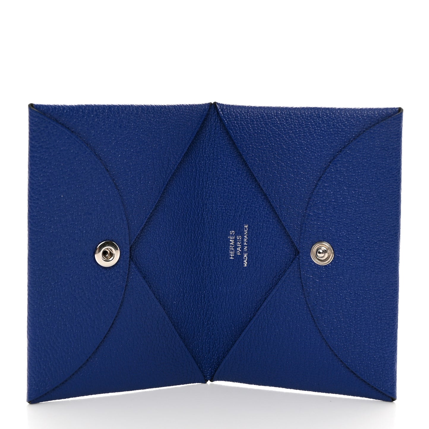 Chevre Mysore Calvi Card Case Bleu Electrique