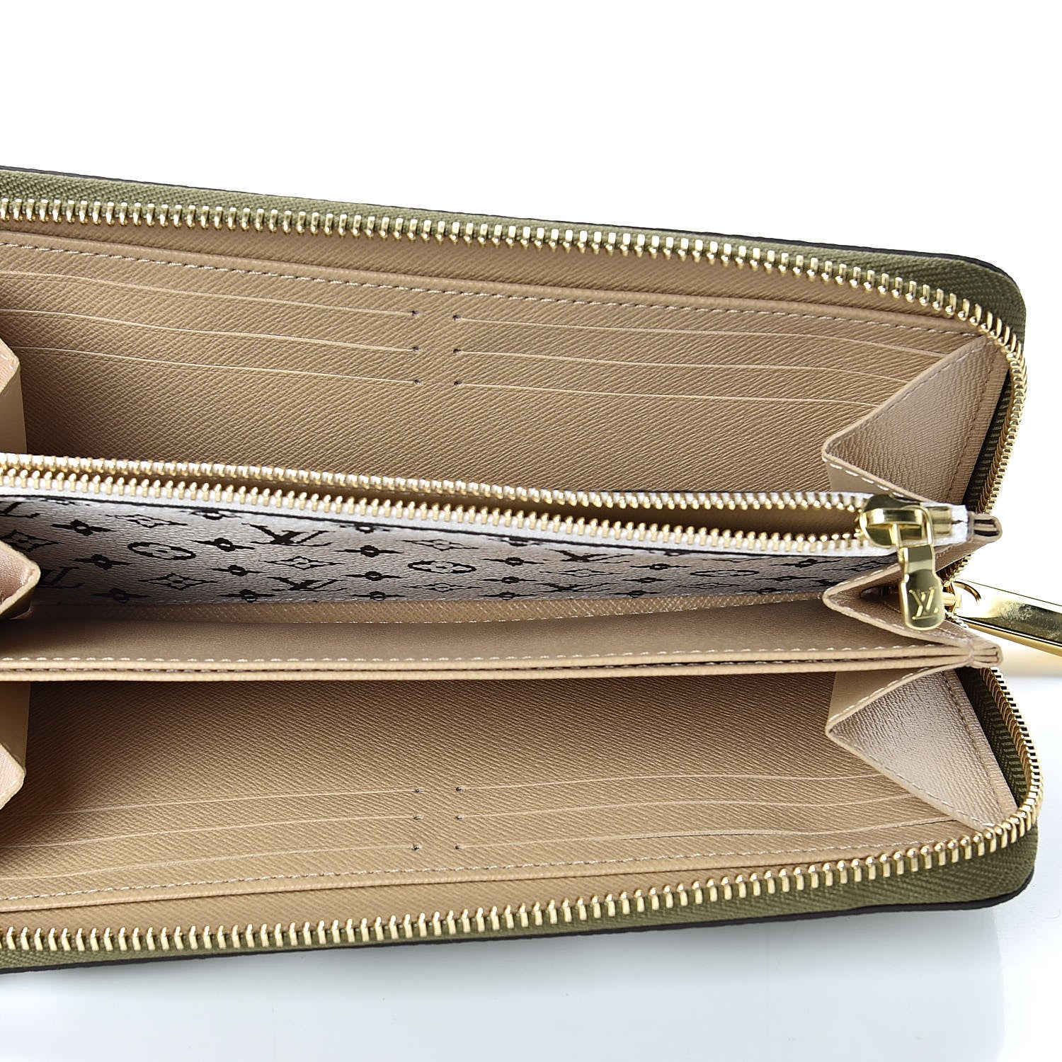 Louis Vuitton Monogram Giant Zippy Wallet Kaki White 5 of 8