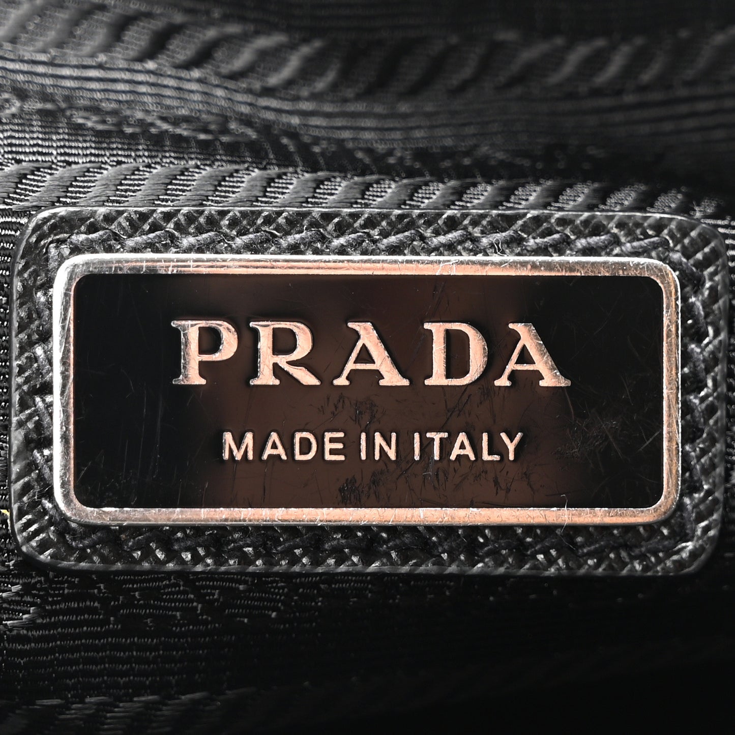 Re-Nylon Saffiano Shoulder Bag Black