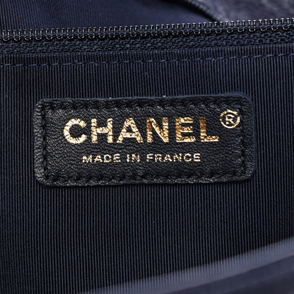 Chanel Caviar Quilted Large CC Shopping Tote Navy 6 of 10