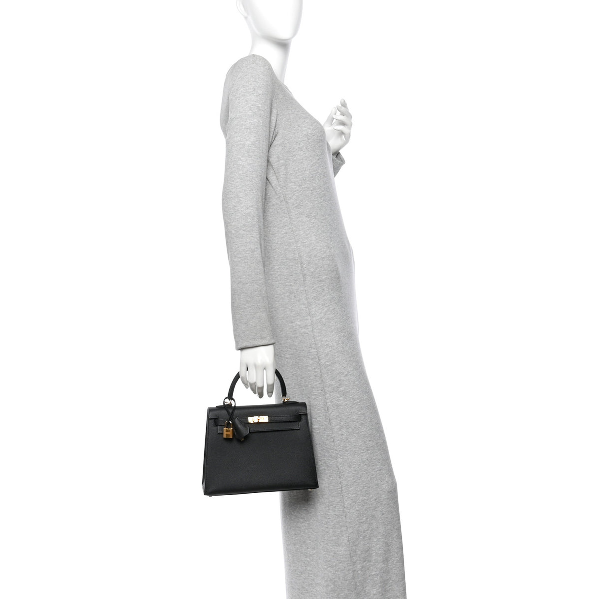 Hermes Epsom Kelly Sellier 25 Black 2 of 15