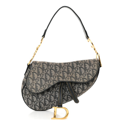 Christian Dior Monogram Saddle Bag Blue 1 of 10