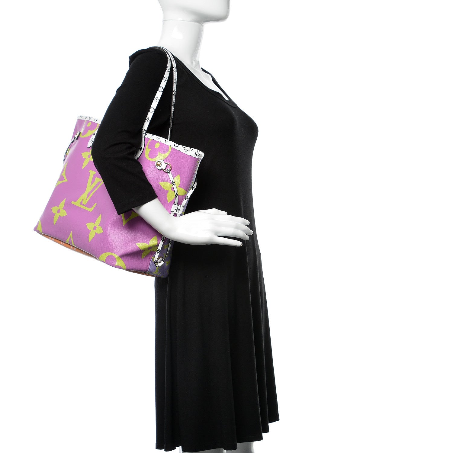 Louis Vuitton Monogram Giant Neverfull MM Pink Lilac 2 of 10