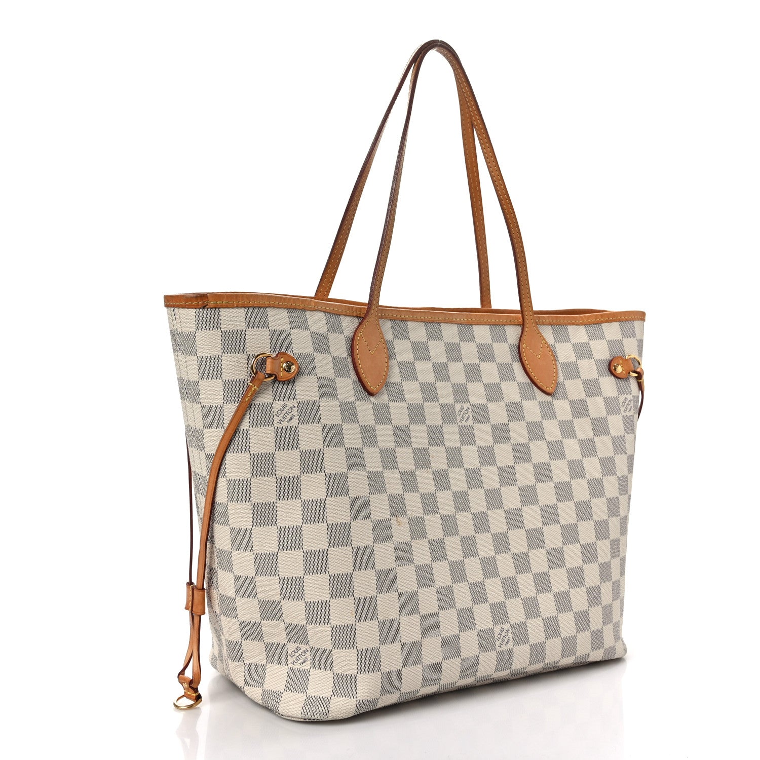 Louis Vuitton Damier Azur Neo Neverfull MM Rose Ballerine 3 of 9