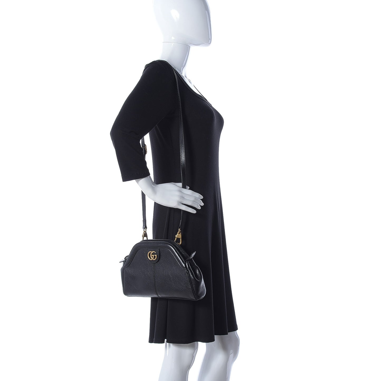 Calfskin Small Re(Belle) Crossbody Bag Black