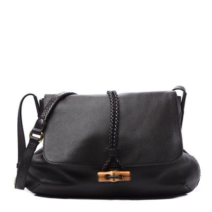 Gucci Deerskin Hip Bamboo Messenger Bag Dark Cocoa 1 of 12