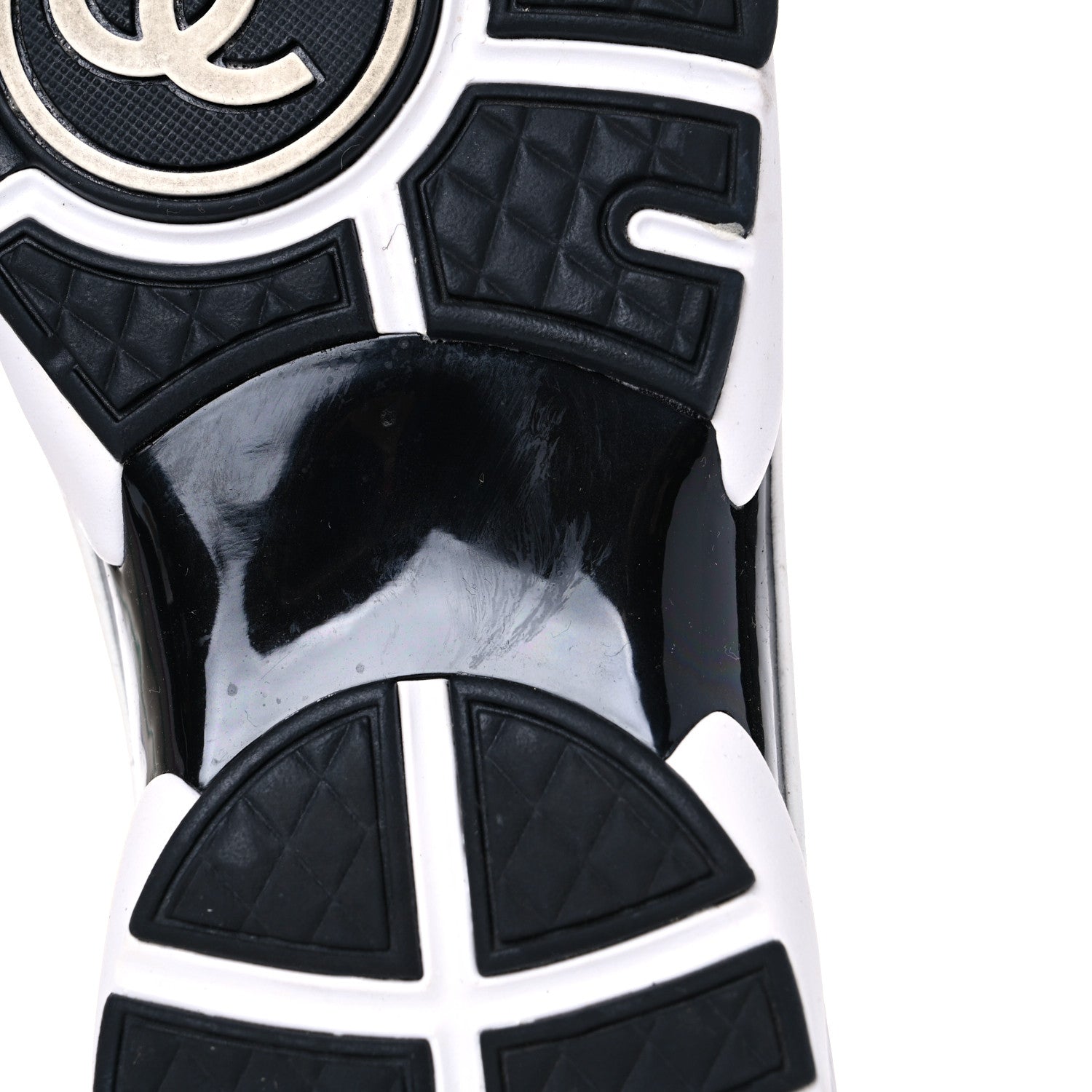 Chanel Wool Suede Calfskin CC Sneakers 38 Multicolor 11 of 18