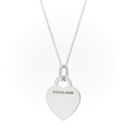 Tiffany Sterling Silver Small Return to Tiffany Heart Pendant Necklace 4 of 4