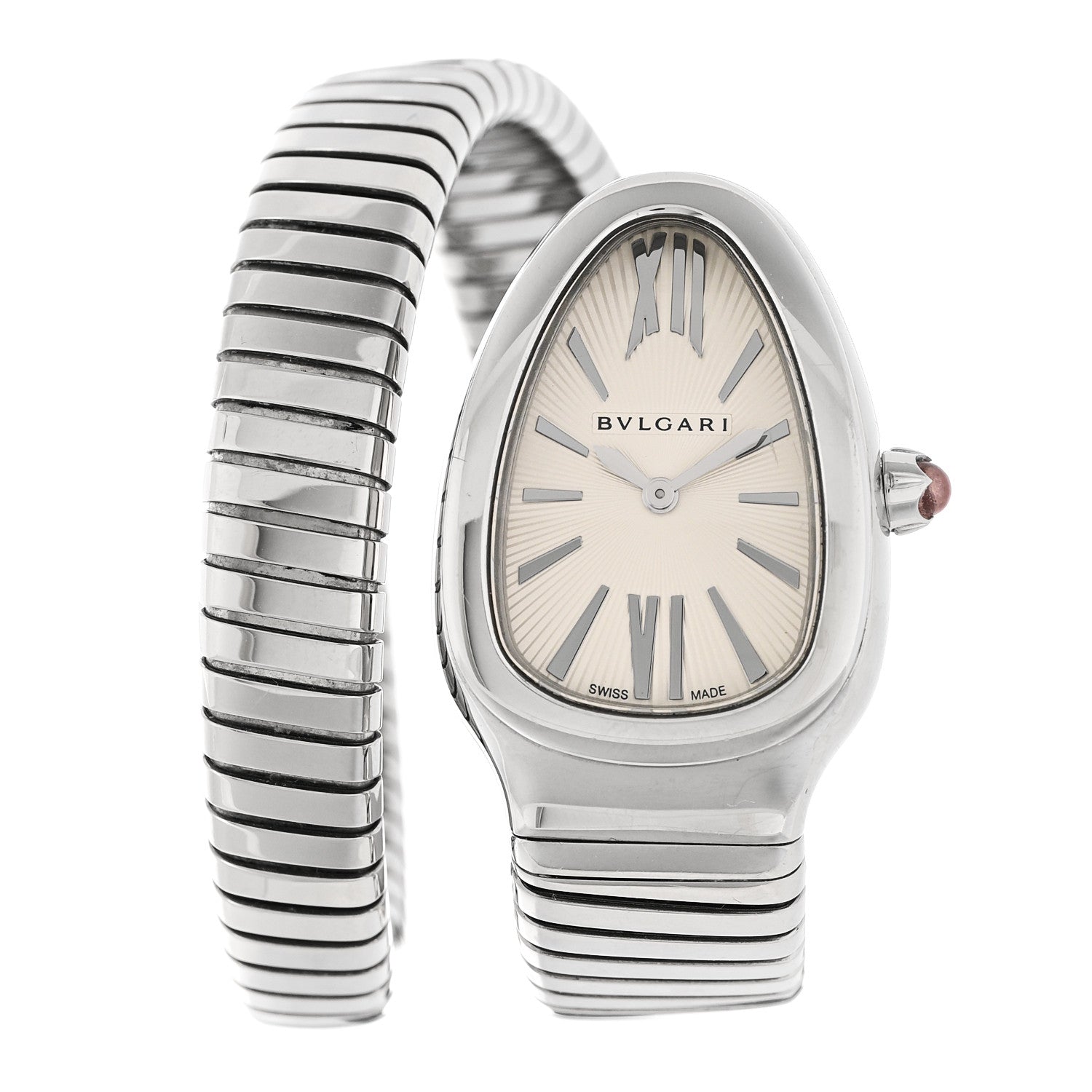 Bulgari Stainless Steel 35mm Serpenti Tubogas Quartz Watch 1 of 4