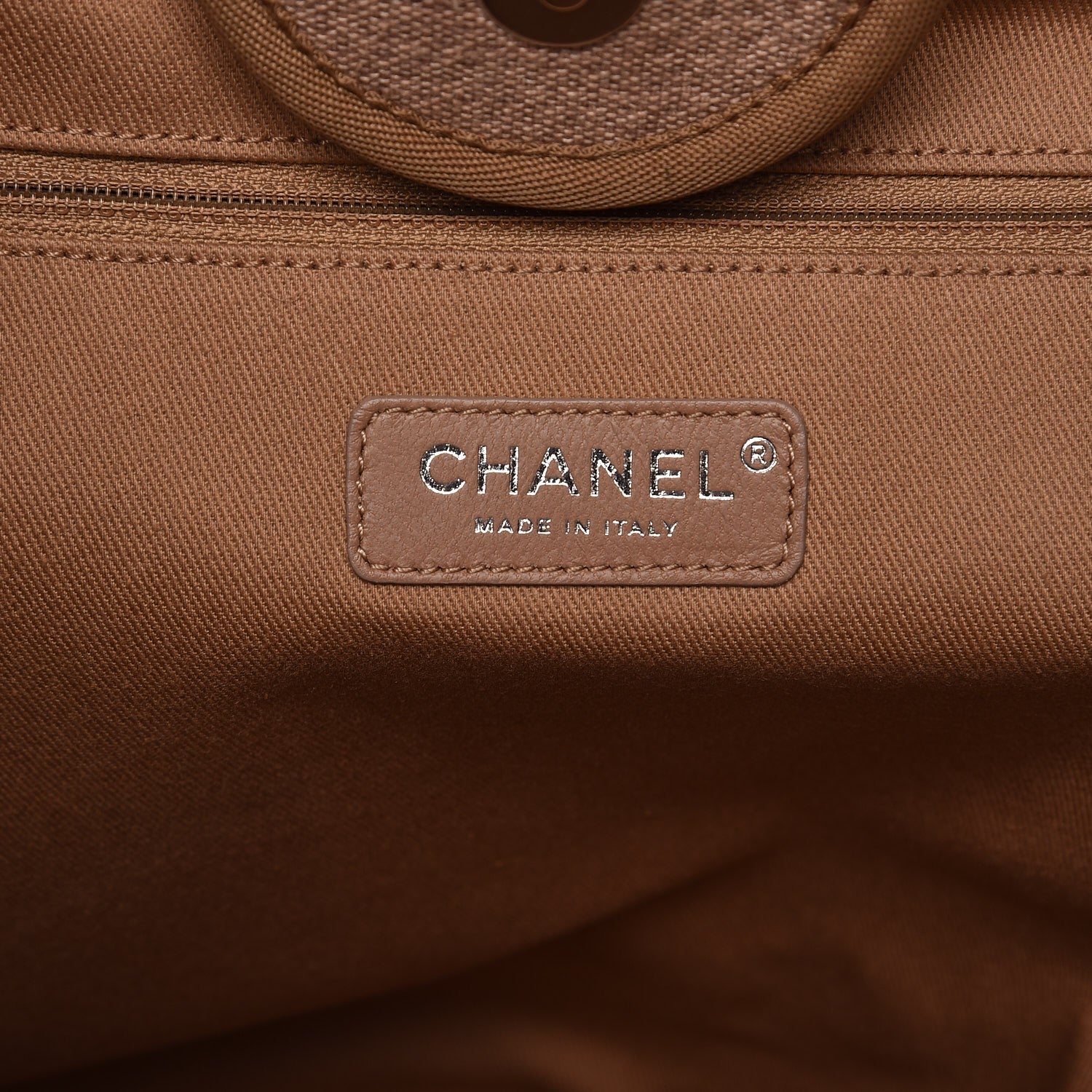 Chanel Canvas Large Deauville Tote Ecru 6 of 10