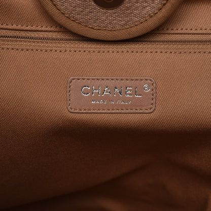 Chanel Canvas Large Deauville Tote Ecru 6 of 10
