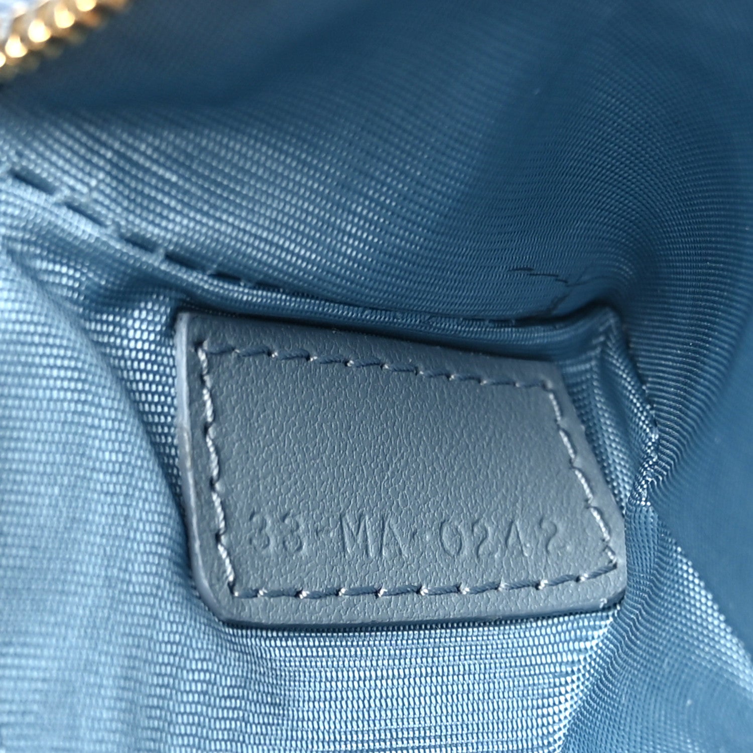 Christian Dior Lambskin Cannage Lady Dior Zipped Key Case Cloud Blue 7 of 7