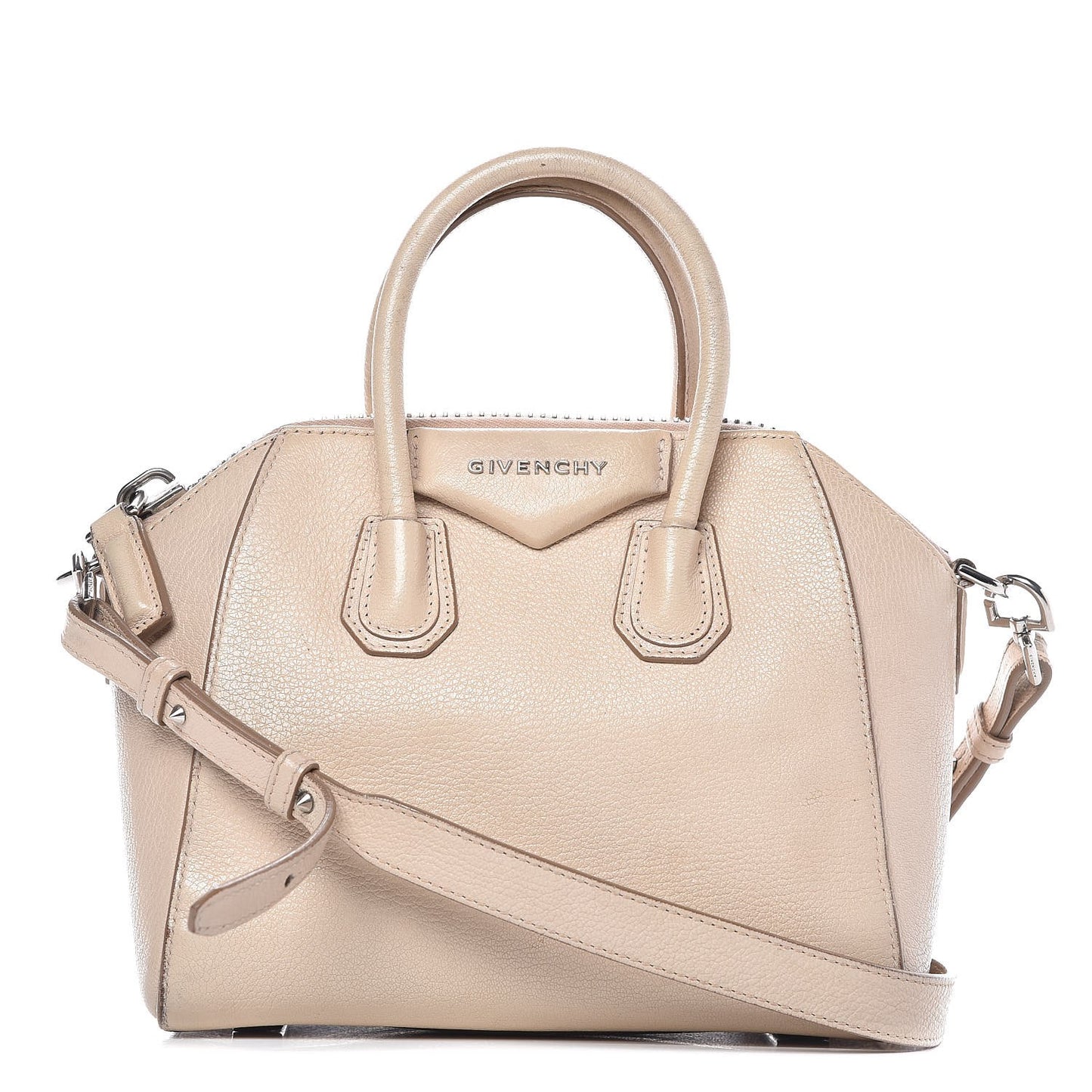 Sugar Goatskin Mini Antigona Nude Pink