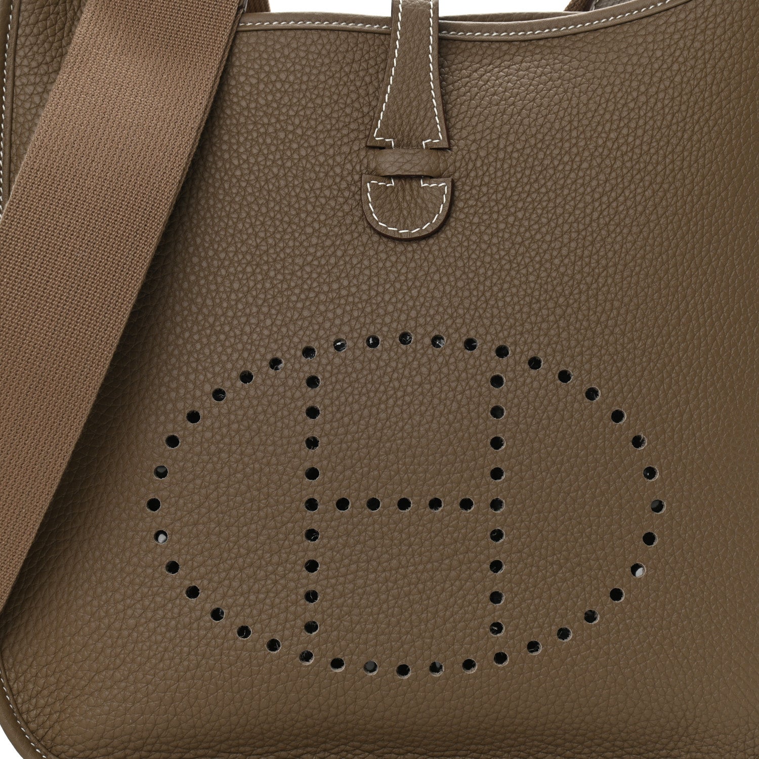 Hermes Taurillon Clemence Evelyne III PM Etoupe 8 of 10
