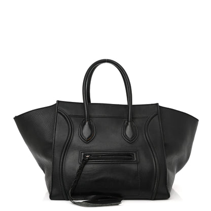 Celine Supple Calfskin Medium Phantom Luggage Black 1 of 25