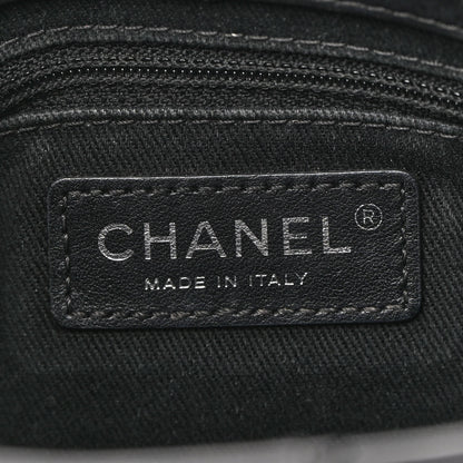 Chanel Calfskin Wild Stitch Small Shopping Tote Black 6 of 9