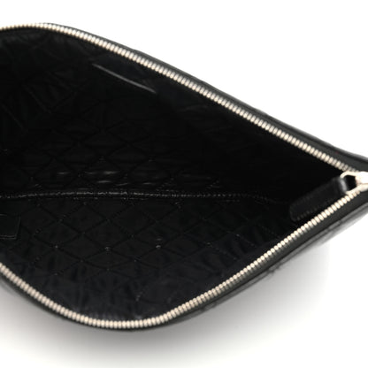 Chanel Lambskin Quilted Medium Cosmetic Case Black 5 of 8