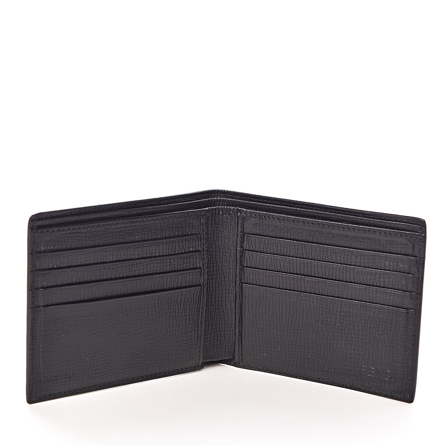 Fendi Zucca Spalmati Bi-Fold Wallet Black 5 of 7