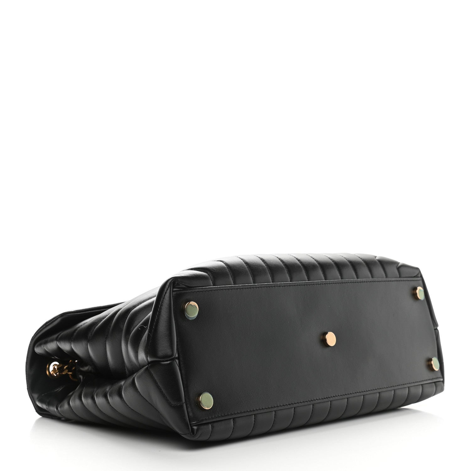 Saint Laurent Calfskin Y Quilted Monogram Large Loulou Chain Satchel Black 4 of 11