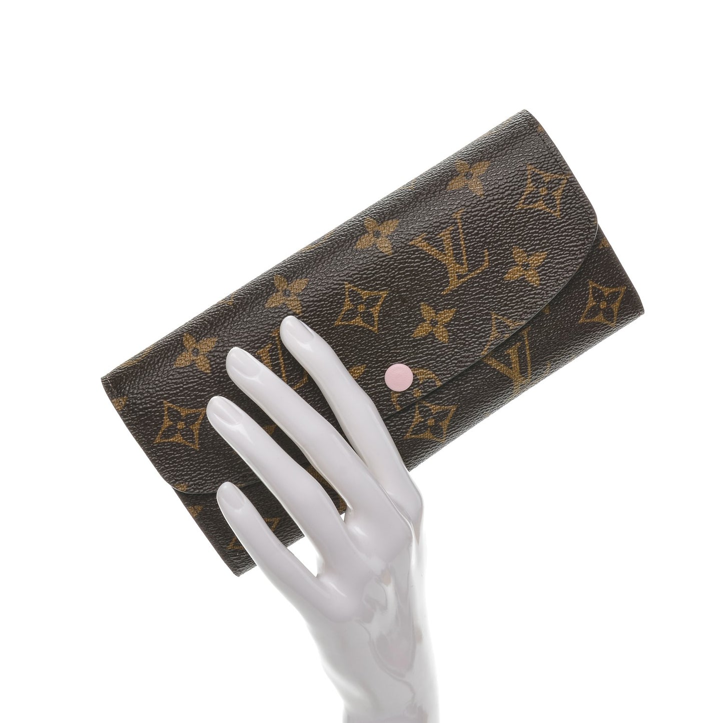 Monogram Emilie Wallet Rose Ballerine