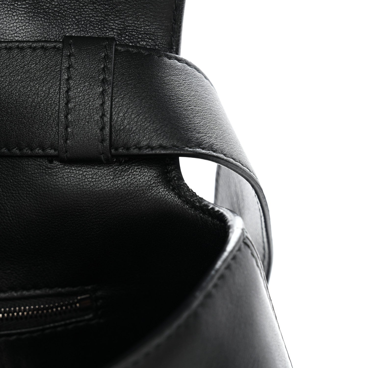 Balenciaga Grained Calfskin Monochrome M Downtown Shoulder Bag Black 10 of 12