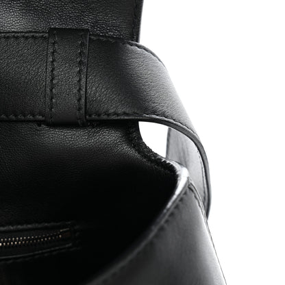Balenciaga Grained Calfskin Monochrome M Downtown Shoulder Bag Black 10 of 12