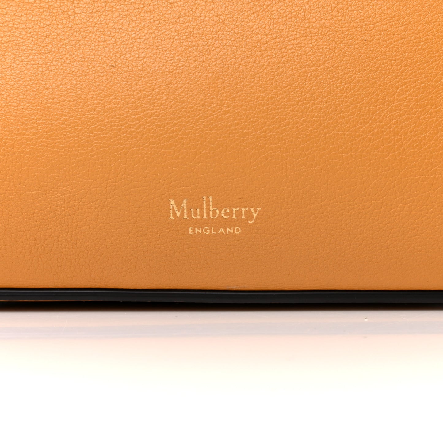 Silky Calfskin Small Seaton Deep Amber
