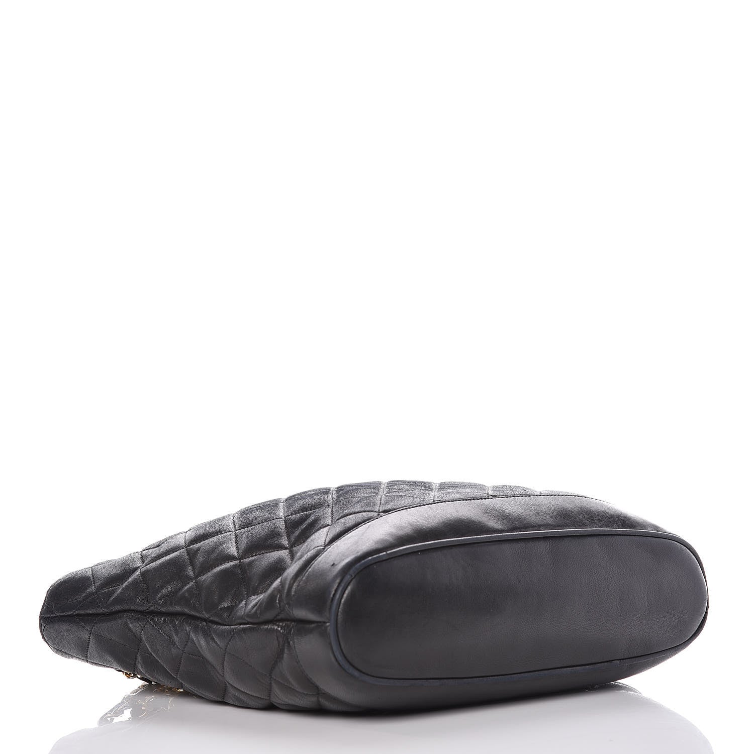 Chanel Lambskin Quilted Shopper Tote Black 4 of 10