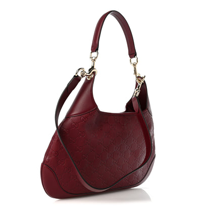 Gucci GG Calfskin Embossed B Medium Shoulder Bag Rose Ancora 3 of 12
