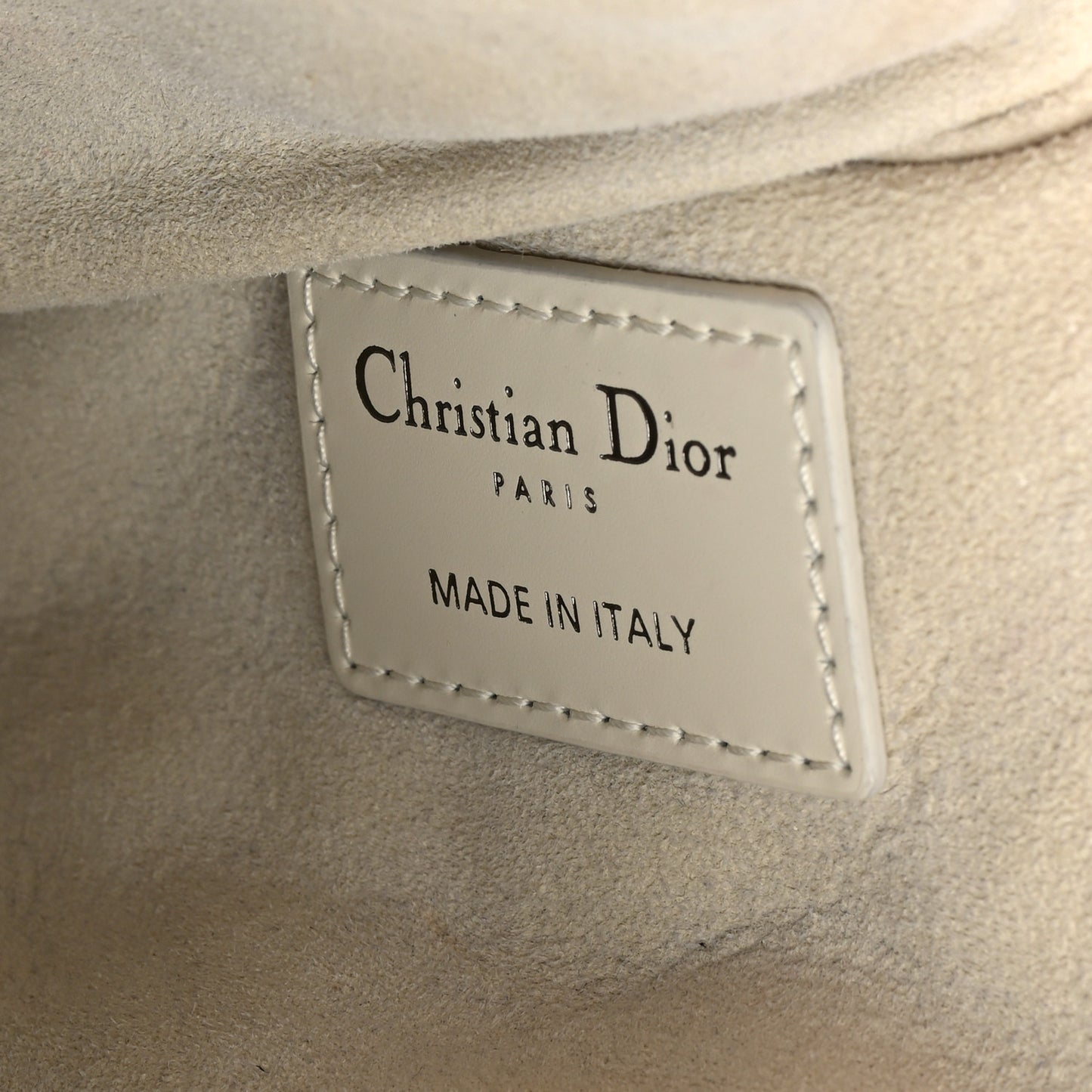 Calfskin Cannage Caro Pouch Latte