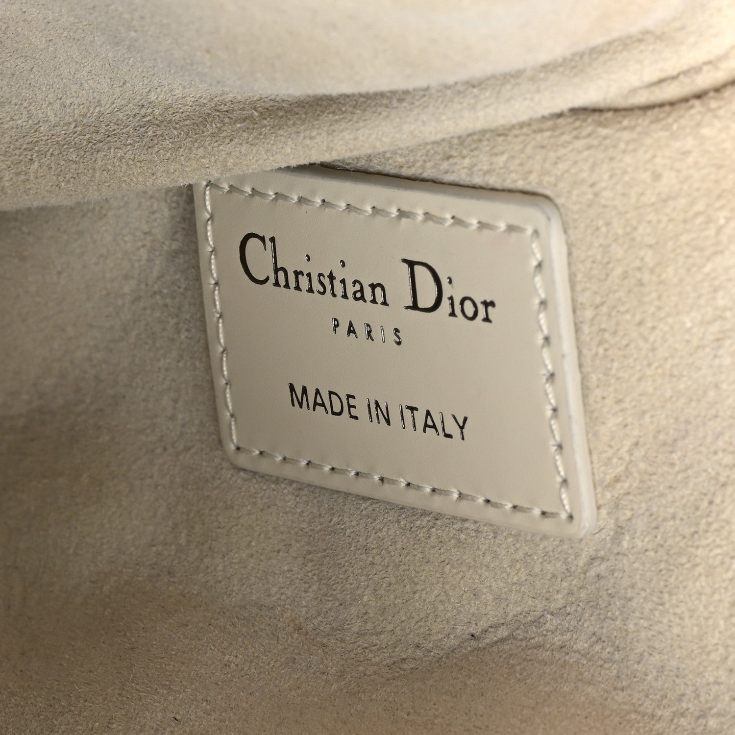 Christian Dior Calfskin Cannage Caro Pouch Latte 6 of 9