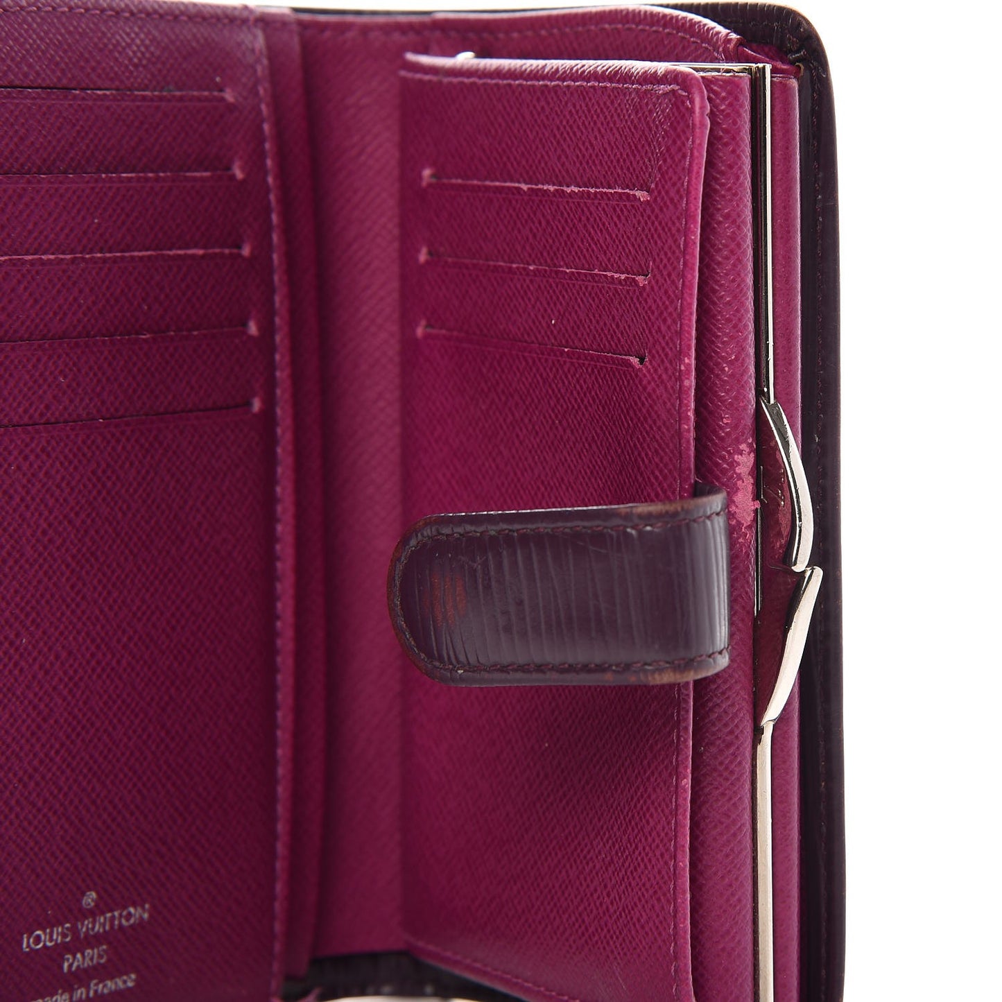 Epi French Purse Wallet Cassis