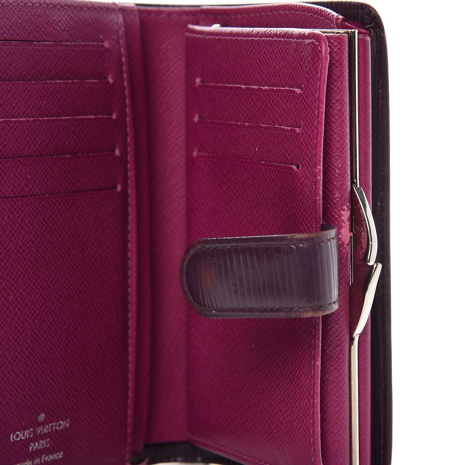 Louis Vuitton Epi French Purse Wallet Cassis 8 of 11