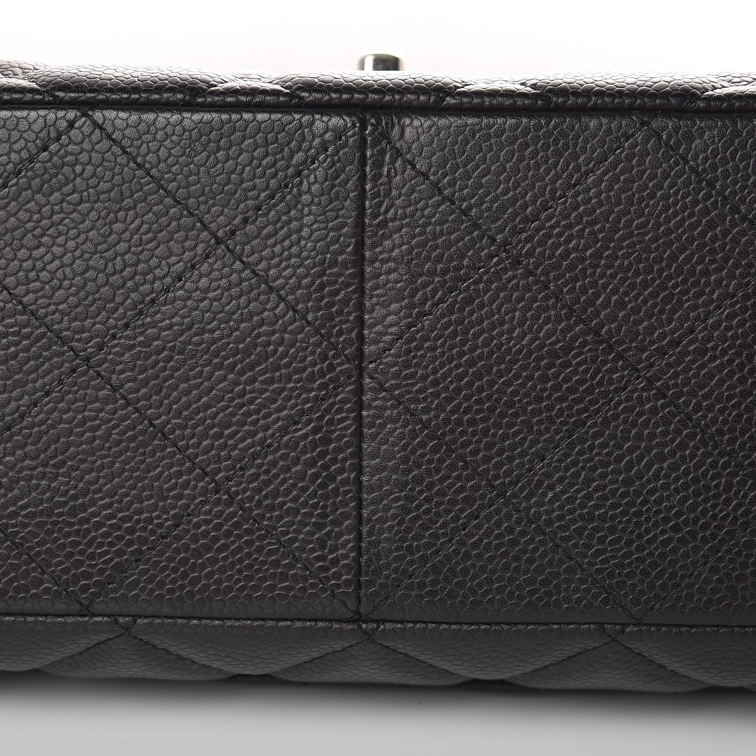 Chanel Caviar Quilted Jumbo Single Flap Black 13 of 14