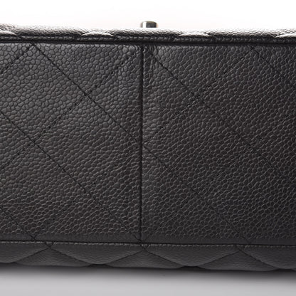 Chanel Caviar Quilted Jumbo Single Flap Black 13 of 14