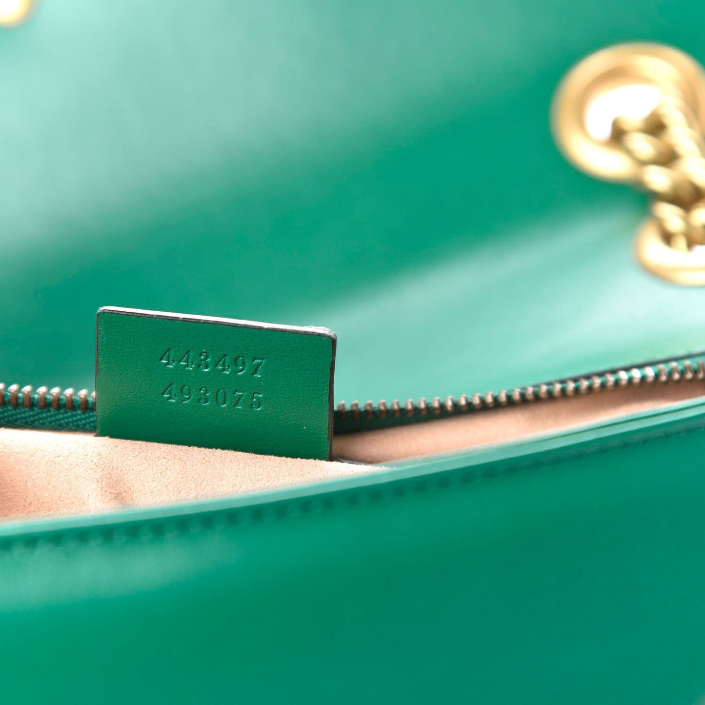 Calfskin Matelasse Small GG Marmont Shoulder Bag Emerald Green