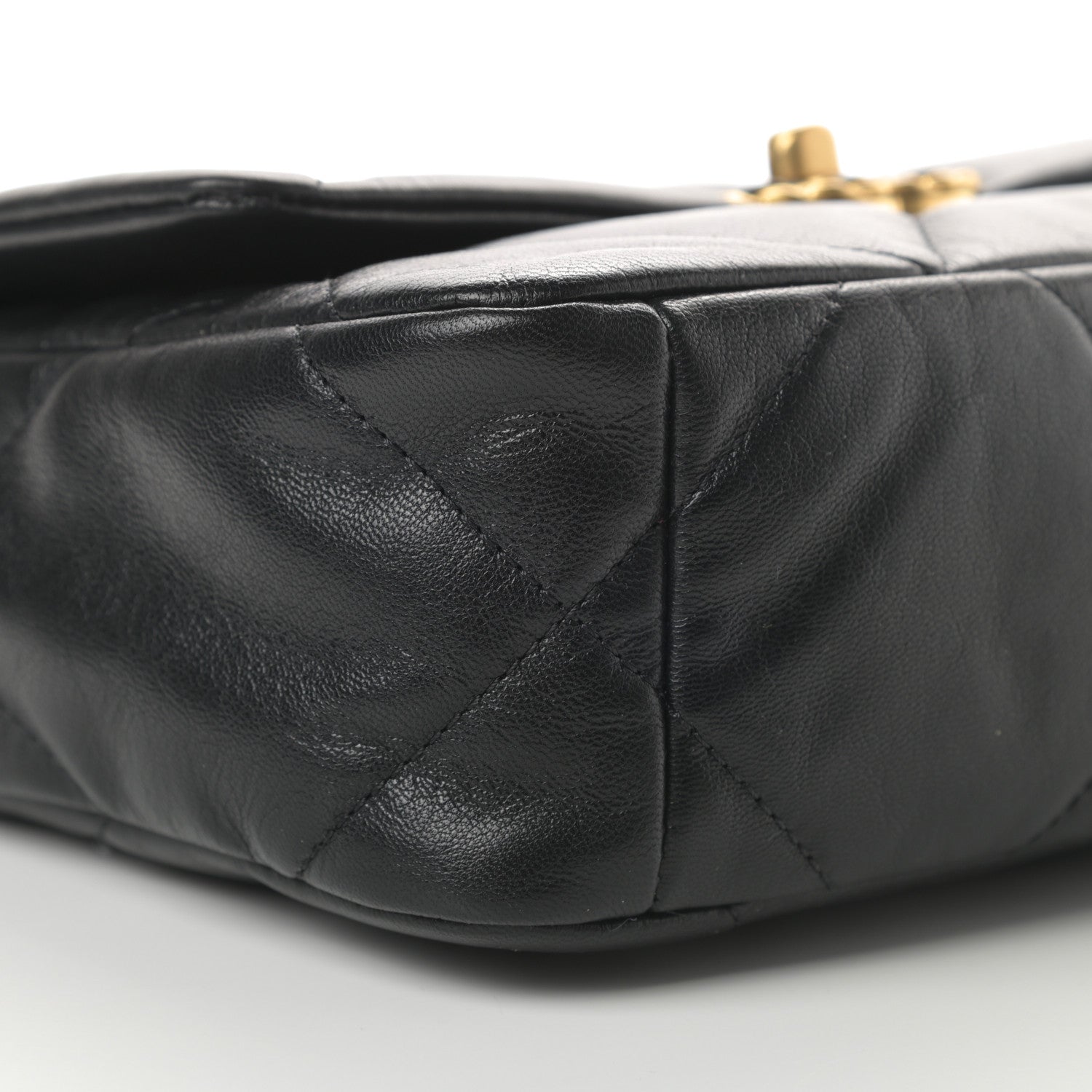 Chanel Goatskin Quilted Medium Chanel 19 Flap Black 9 of 11