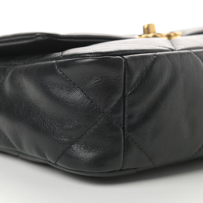 Chanel Goatskin Quilted Medium Chanel 19 Flap Black 9 of 11