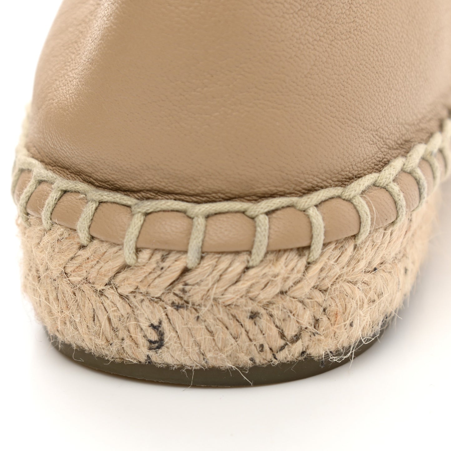 Lambskin CC Espadrilles 38 Beige Black