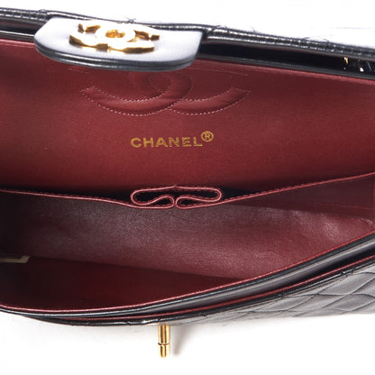 Chanel Lambskin Quilted Medium Double Flap Black 4 of 9