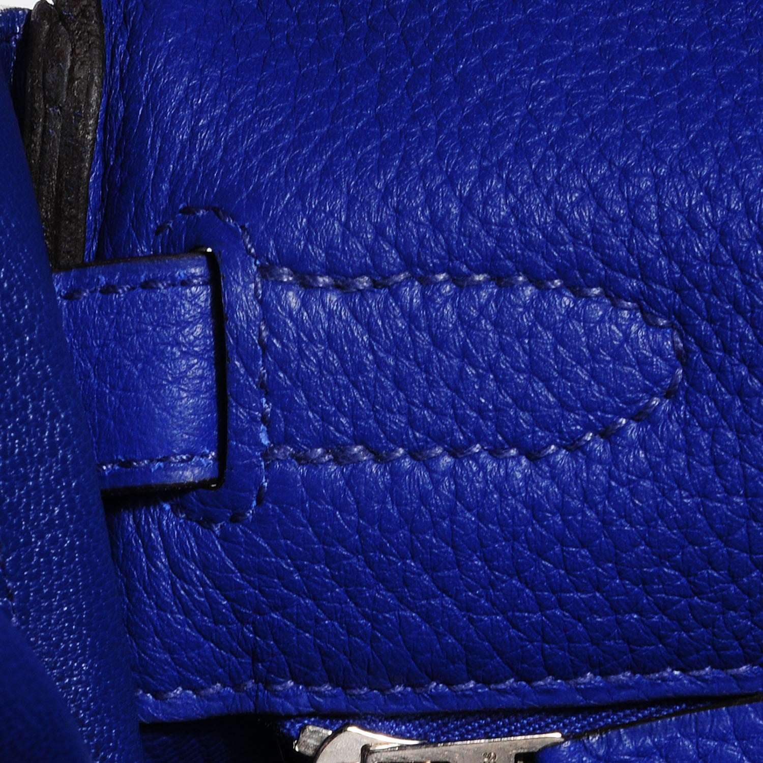 Hermes Taurillon Clemence Kelly Retourne 32 Bleu Electrique 5 of 24