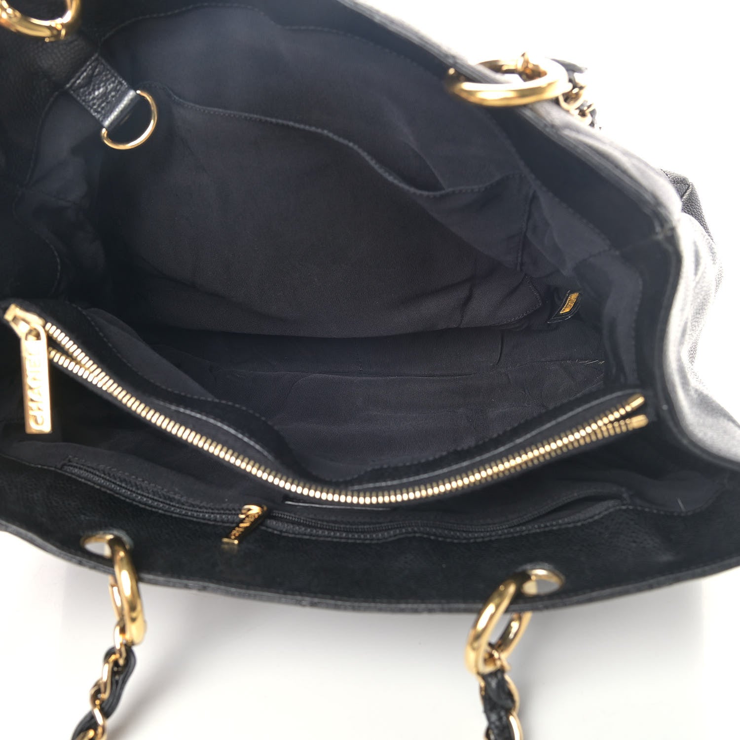 Chanel Caviar Quilted Grand Shopping Tote GST Black 4 of 12