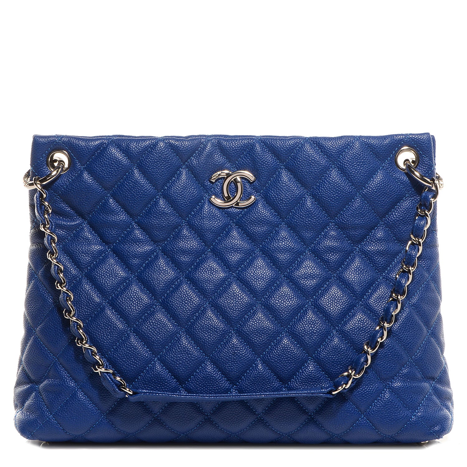 Chanel Caviar Easy Zip Tote Cobalt Blue 1 of 7
