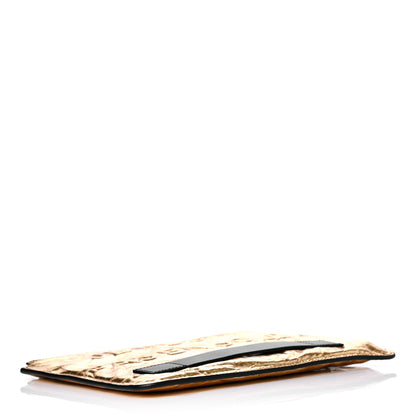 Chanel Metallic Lambskin Medium Je Ne Suis Pas En Solde Pouch Clutch Gold 3 of 4